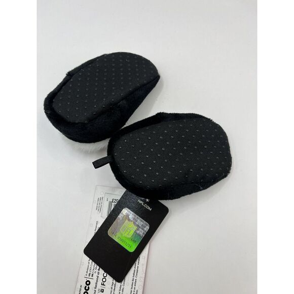 NEW Baby Slippers Booties Size 3/6 Months Pittsburgh Steelers Black Shoes Socks - Picture 7 of 7
